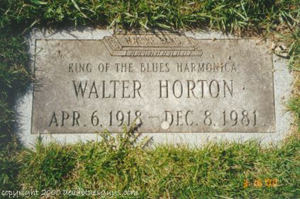 Walter Horton Headstone - Jody Page - March 2000