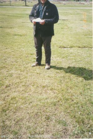Site of Luther Tucker's FRP w/Michael Carter in Background - Jody Page - March 2000